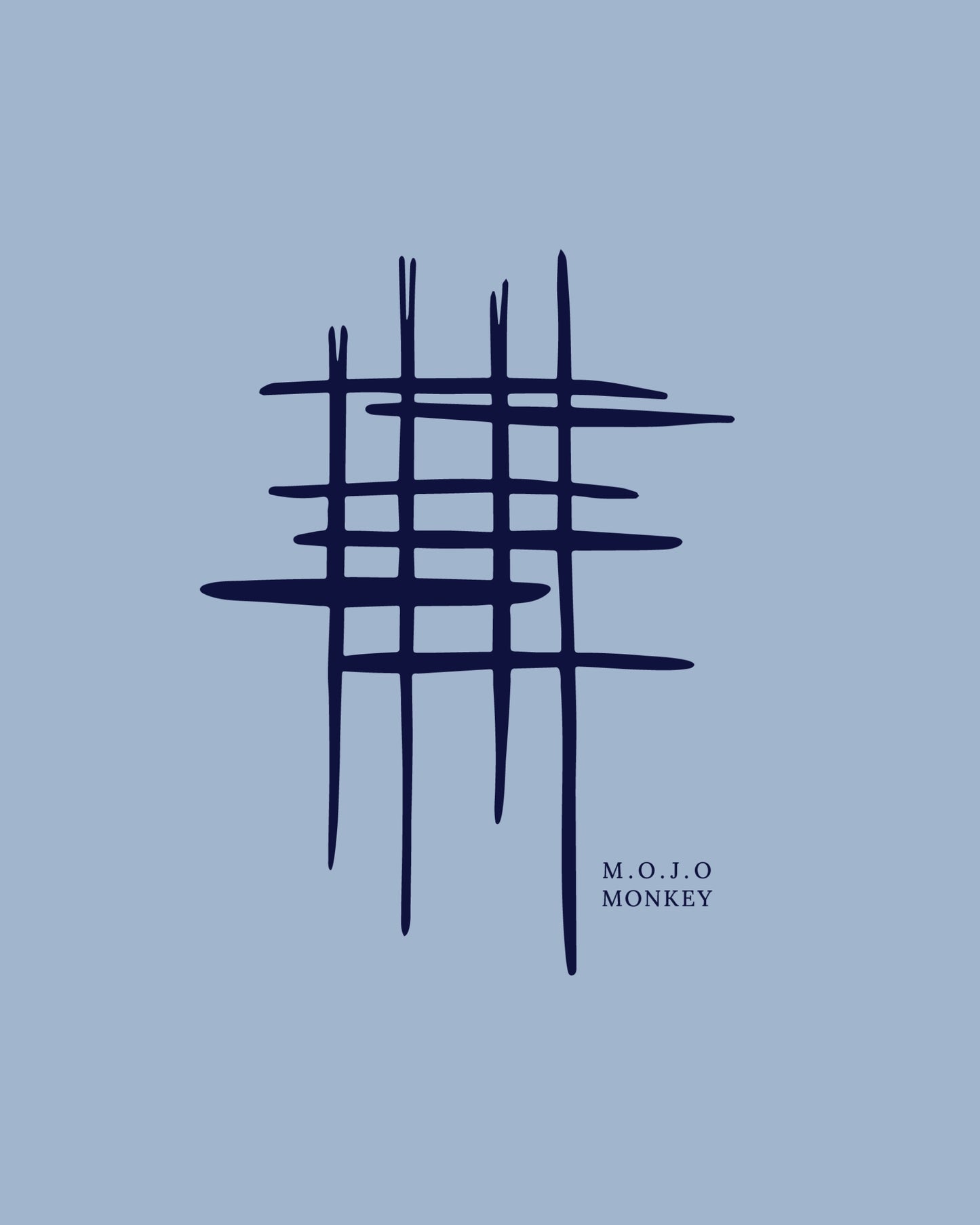 Abstract Grid Graphic Classic Fit T-Shirt