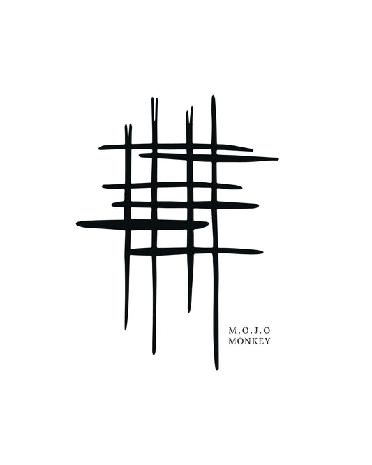 Abstract Grid Graphic Classic Fit T-Shirt