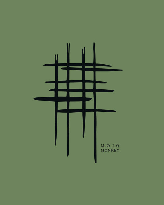 Abstract Grid Graphic Classic Fit T-Shirt