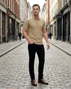 Textured Polo T-Shirt