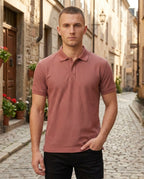Textured Polo T-Shirt