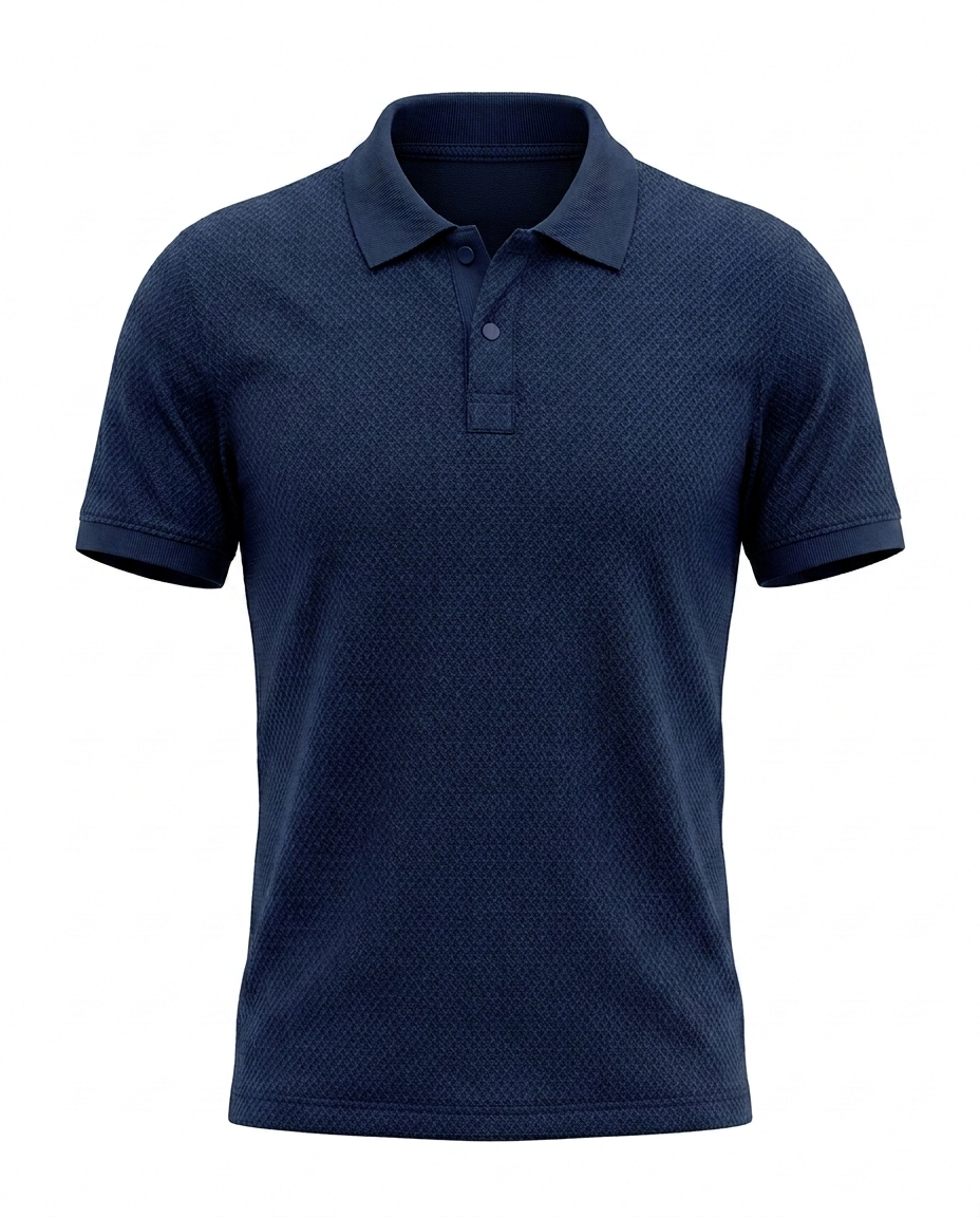 Textured Polo T-Shirt